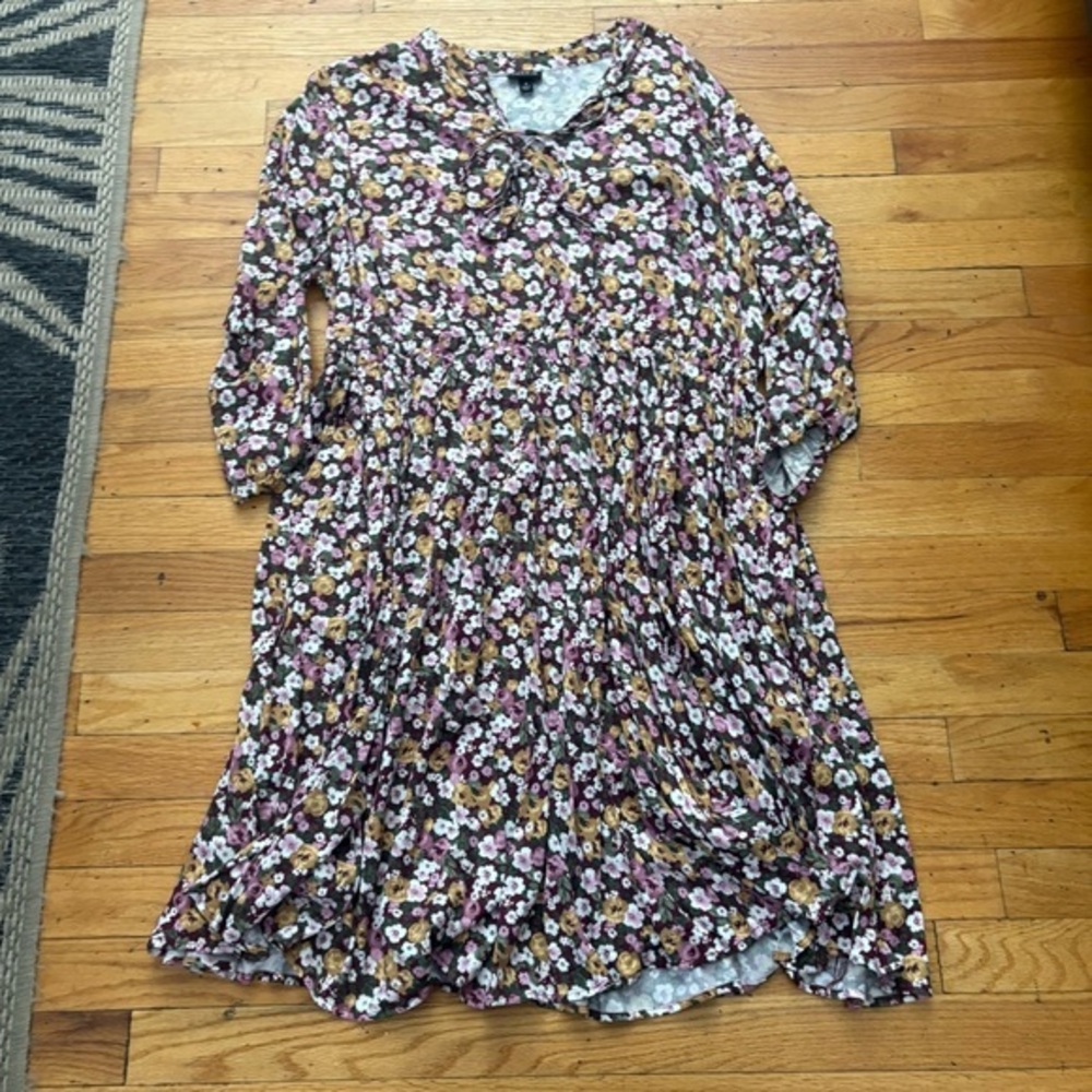Torrid Floral MIDI Dress Size 1